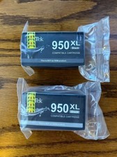 NEW Lot Of 2 LxTek Compatible Ink Cartridge Replacement Black picture