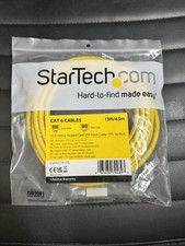 StarTech.com C6PATCH15YL Cat6 15ft Yellow Molded Round RJ-45 M/M Cable picture