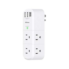 Mifaso Surge Protector 6 AC Outlets & 3 USB Ports, 1800J, Rotating Plug Power picture