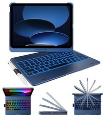 I-Pad Multiple Use Yekbee TYPECASE 360X Keyboard Case iPad 9.7 Blue NEW Open Box picture