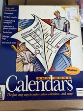 Vintage Calendars and More Macintosh CD-ROM Mindscape 1995 Big Box Mac Software picture