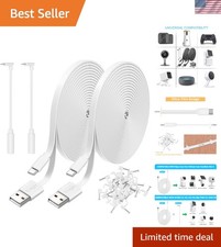 Extra Long 10FT USB A to USB C Extension Cables - Ideal for Home Security picture