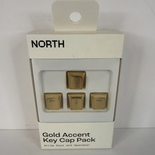 NORTH Gold Accent Keycap Set Arrow Keys Spacebar MX Mechanical Keyboard Caps picture