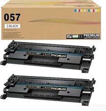 057 Black Toner Cartridge Canon ImageCLASS 2-Pack MF445dw 448 LBP227dw Chip picture