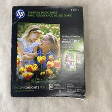 New HP Everyday 50 sheet Letter 8.5 x 11-Inch Glossy Photo Paper Eco Highlights picture
