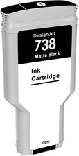 738 Ink Cartridge for DesignJet T850 T950 Large Format Printer 300ml Matte Black picture