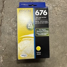 Genuine Epson 676 XL PRO Yellow Ink Cartridge T676XL420 OEM New Seale picture