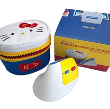 Royche Sanrio Hello Kitty Rechargeable Wireless Vertical Mouse Ergonomic NEW picture