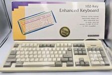 Vintage 102-Key Enhanced Keyboard Identity Systems IDKB102-CR Gray Two-Tone picture
