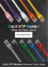 Cat6 UTP 1Gbs Ethernet patch 10ft 15ft 40ft 45ft 50ft 60ft 75ft Lot of 1, 5,10 picture
