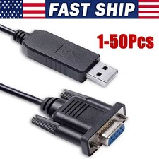 3.9 Ft USB 2.0 to Female DB9 RS232 Serial Converter 9 Pin Adapter Cable PDA Lot picture