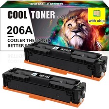 2PK WITH CHIP W2110A For HP 206A Toner Color lot LaserJet MFP M283fdw M283cdw picture