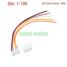 Lot JST XH2.54mm 5Pin Male Female Extension Cable Wire 10CM ( Solderless) picture