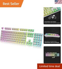 Durable 112 Double Shot PBT Keycaps - Enhance Your Gaming Keyboard Elegance picture