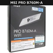 MSI PRO B760M-A WIFI LGA1700 MicroATX Motherboard B760 Chipset Unused Japan picture