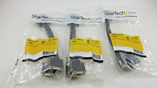 StarTech  DMSDVIVGA1 8'' LFH 59 Male To Female DVI I VGA DMS 59 Cable Lot of 3 picture