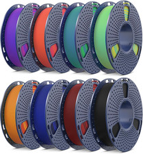 Dual Color PLA 3D Printer Filament, 1.75 Mm, 8 Spools 250G picture