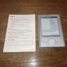 Sony PRS-300 Portable Reader System E-reader Silver READ DESCRIPTION EUC picture