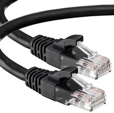 Weltron 90-C6CB-BL-025 Cat6 CB UTP Patch Cable Black 25' picture