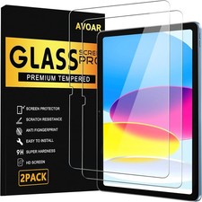 AVOAR 2 Pack Screen Protector for iPad 11th A16 2025 & 10th Generation BLACK picture