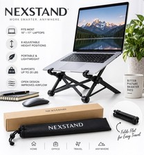 Nexstand K2 Portable Adjustable Laptop Stand Foldable Ergonomic Black New picture