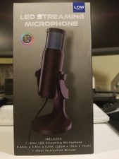 live Led streaming microphone with gaming keyboard. picture