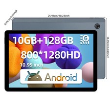 11 inch Android 14 Tablets 10+128GB IPS HD Octa-Core Touchscreen Dual Camera NEW picture