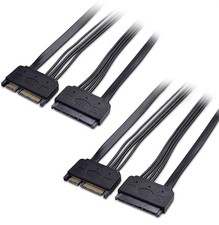 2-Pack 22-Pin Power and Data SATA Extension Cable - 20 Inches picture