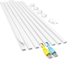 Minimalistic 113in Cable Management Hider - Plastic Cover for Home & Office picture