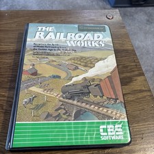 The Railroad Works CBS Software For Commodore 64 1984 Vintage Disk & Manual picture