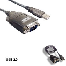 LOT 10pcs Grey 3' USB 2.0 Type A to DB9 Serial Adapter Cable Sync Transfer Data picture