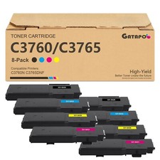 8PK Toner Compatible With Dell 331-8429 Laserjet C3760dn C3760n C3765dnf picture