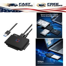 FIDECO SATA/IDE to USB 3.0 Adapter Cable for 2.5/3.5 in HDD SSD DVD Drive picture