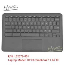 L52573-001 New For HP Chromebook 11 G7 EE Upper Case Palmrest Keyboard Touchpad picture