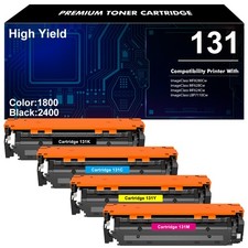 4 Pack CRG131 Toner BCMY Set For Canon 131 imageCLASS MF8280CW MF624CW MF628CW picture
