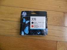 2021 GENUINE HP #771 Matte Black/Chromatic Red PRINTHEAD DESIGNJET Z6200 CE017A picture