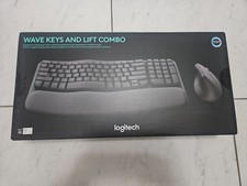Brand NEW Logitech Wave Keys & Lift Vertical Mouse Ergonomic Wireless 920-013610 picture