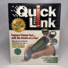 Vintage WizCom Quick Link Pen Handheld Scanner Super Pen 1999 Version New Sealed picture
