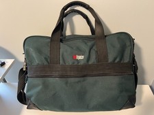 Vintage Tech Organizer Laptop Bag Many Zippered Pockets Strap Cables Electronics picture
