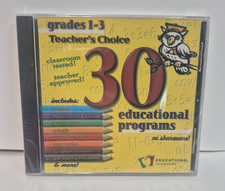 EDUCATIONAL INITIATIVES GRADES 1-3 TEACHERS CHOICE 30 EDUCATIONAL PROGRAMS CDROM picture