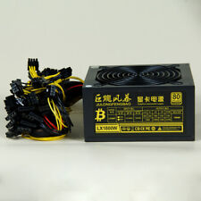 1800W Mining Power Supply 90 plus Gold Fully Modular PSU for Mining Rig USA picture