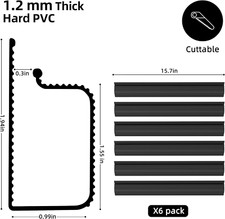 6X15.7In under Desk Cable Management,Cable Management under Desk,Easy Install... picture