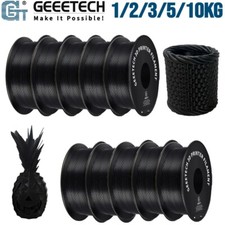 1/2/3/5/10KG GEEETECH PLA Black 3D Printer Filament 1.75mm 1KG/Roll Bulk Lot US picture