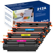 4PK W2120A Toner Compatible With HP 212A Color LaserJet M554dn M555 WITH CHIP picture