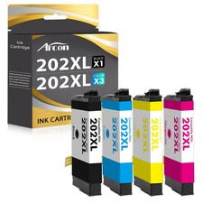 4pk T202XL 202 XL Ink Cartridges For Epson Expression XP-5100 WorkForce WF-2860 picture