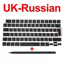 NEW Keycap UK-Russian Black For MacBook Air 15.3