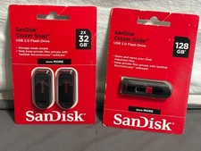 Lot 3 NOS NEW SANDISK CRUZER SNAP USB 2.0 Flash Thumb Jump Pen Drive 32GB 128GB picture