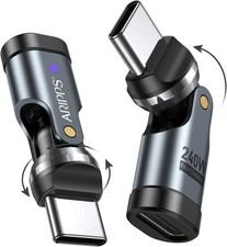 USB C Adapter [2-Pack], PD 240W USB C 90 Degree Adapter, USB Type C Right Angle picture