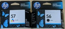Set Factory Sealed Original OEM HP 56 Black & 57 Color Inkjet Cartridges 2020-21 picture