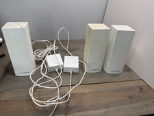 Lot of 3 Linksys Velop Tri-Band Whole Home Mesh Wi-fi System WHW03 w cable picture